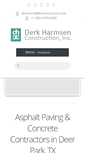 Mobile Screenshot of dhconstruction.com